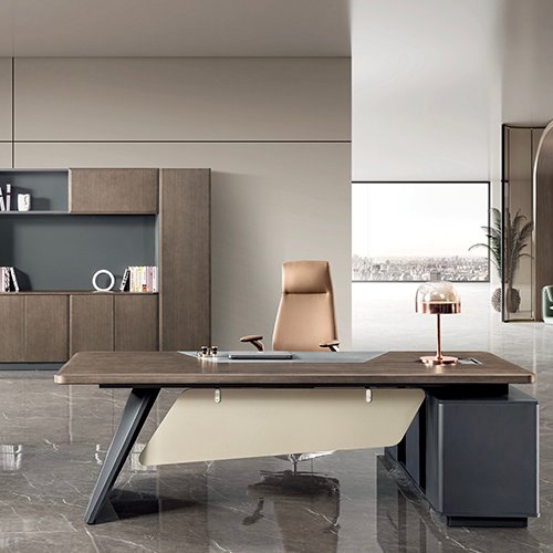 ML-D0124A Executive Table and ML-S0128 File cabinet